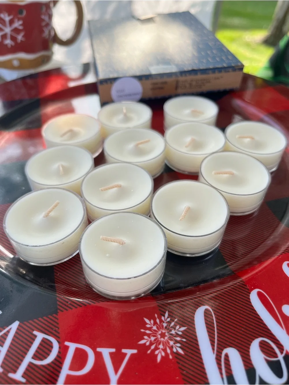 Retired Iced Snowberries Partylite White Holiday Winter Fruity Tealights Candles